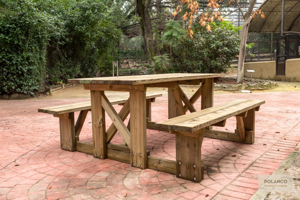 Nuevos modelos de mesas picnic - Polanco · Madera de Exterior