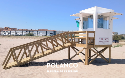 Torre de vigilancia en la playa de Torroella de Montgrí: diseño modular, sin cimentación de hormigón y máxima eficiencia